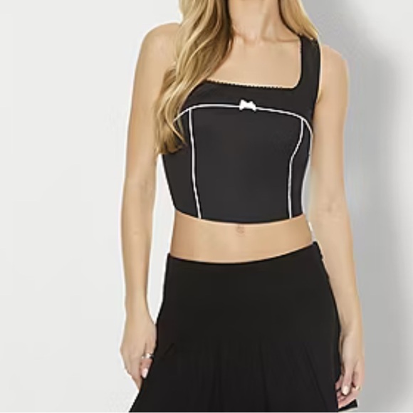 Forever 21 Corsette Tank  Square Neck Crop Top Bundle Juniors - Picture 3 of 9